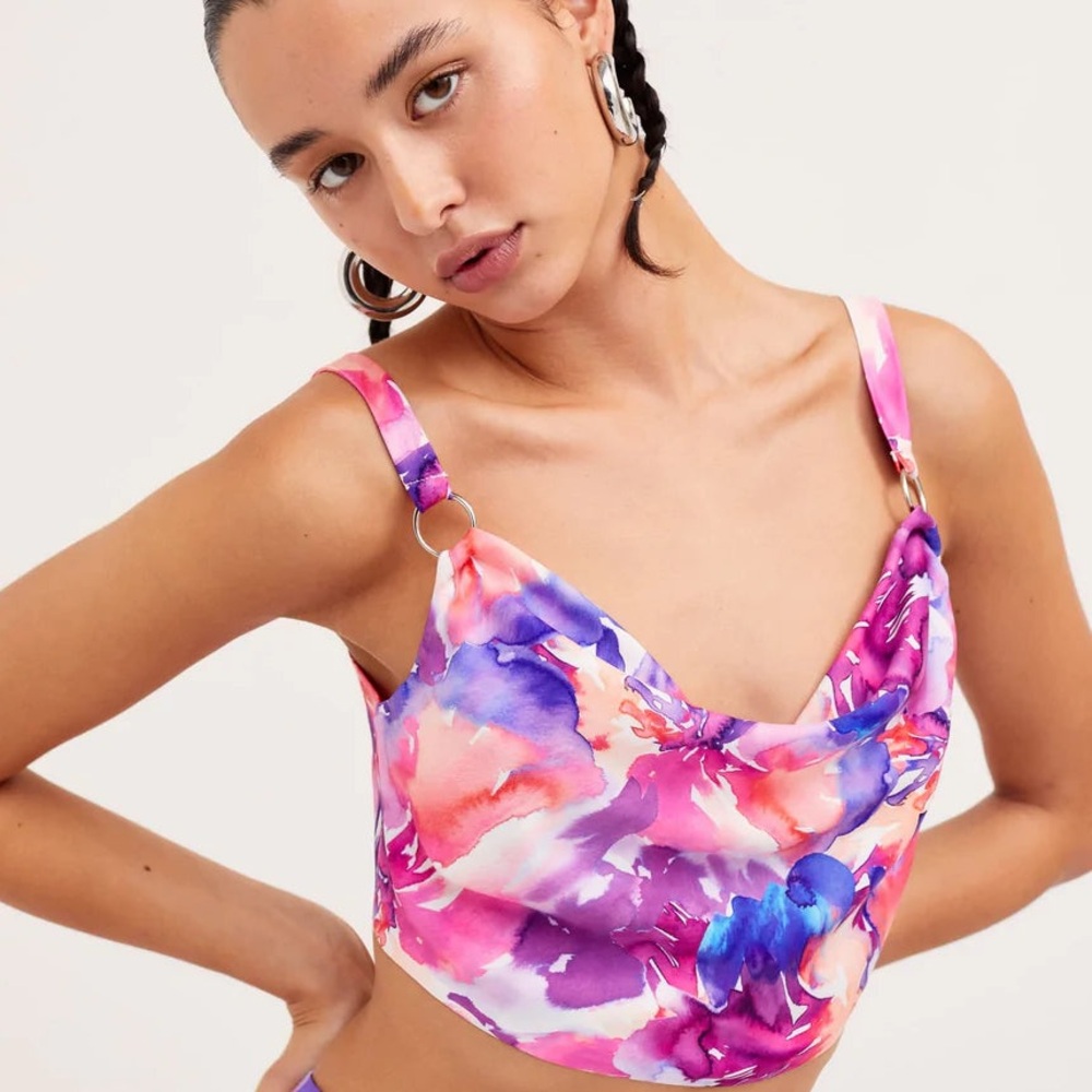 NEW For Love and Lemons Natasha Crop Top, size S